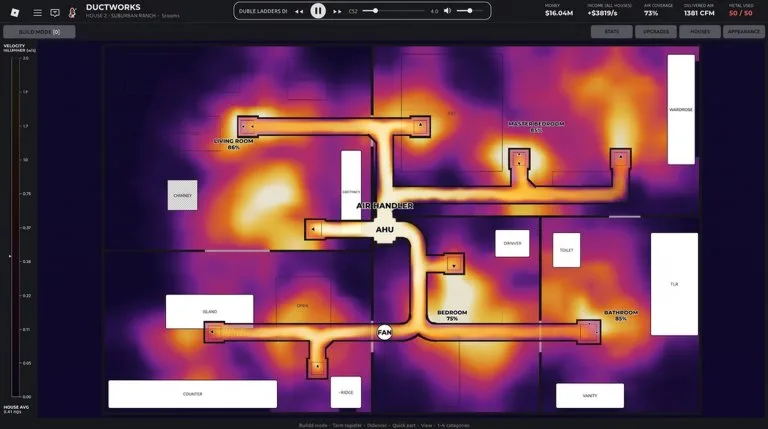 Place ducts with the bottom bar